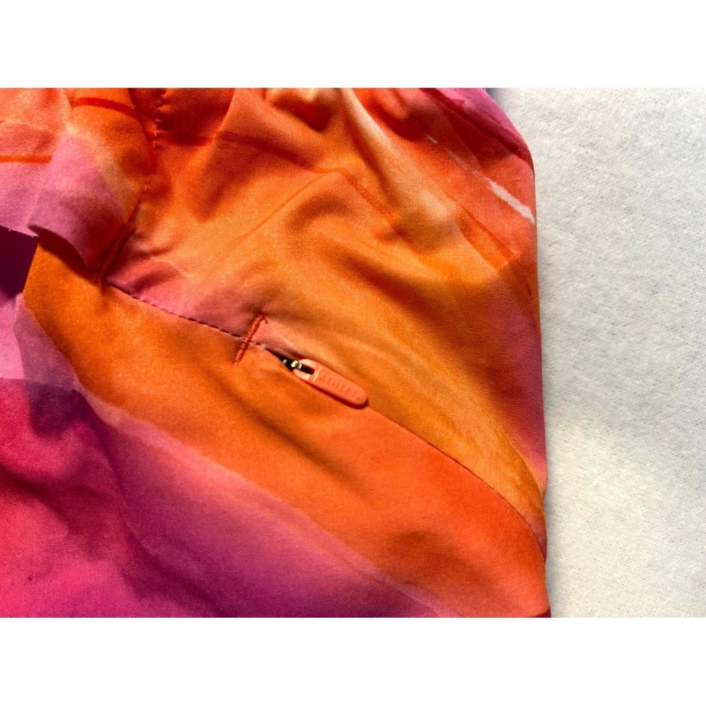 Athlet Printed Mesh Racer Run Shorts 4" Workout Running Watercolor Size Small - Picture 8 of 13